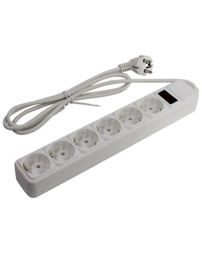 SP6W-130. Сетевой фильтр 6 розеток, 3м, белый. 5bites в Камышине