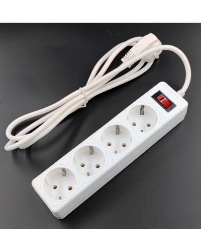 SP4W-518 GARDA. Сетевой фильтр 4 розетки,1,8м, белый. 5bites в Камышине