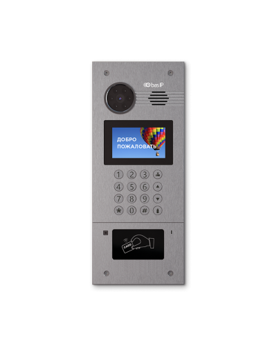 AA-07FB SILVER. Вызывная панель IP-домофона. BAS-IP в Камышине