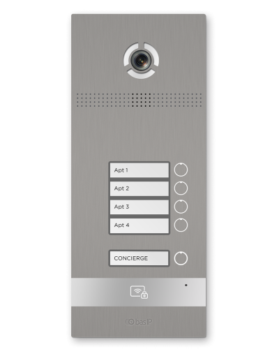BI-04FB SILVER. Вызывная панель IP-домофона. BAS-IP в Камышине