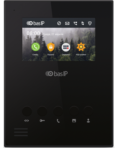 AU-04LA (AU-04L) BLACK. Монитор IP-домофона. BAS-IP в Камышине