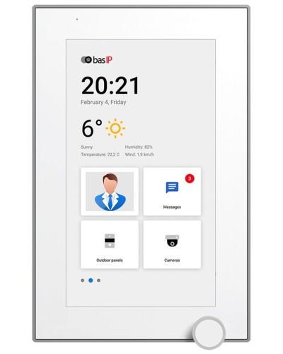 AZ-07L WHITE. Монитор IP-видеодомофона цветной. BAS-IP в Камышине