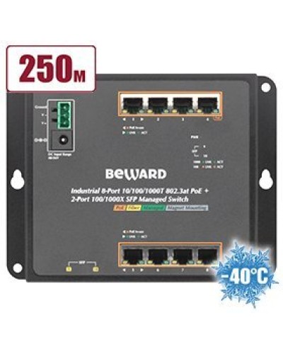 STWP-0802HP. Коммутатор 8-портовый. Beward в Камышине