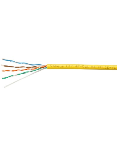 UTP-4P-Cat.5e-SOLID-YL (7251c). Кабель «витая пара» (LAN) для структурированных систем связи. CABEUS в Камышине