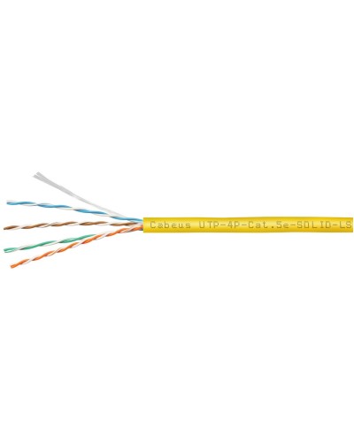 UTP-4P-Cat.5e-SOLID-LSZH-YL (9780c). Кабель «витая пара» (LAN) для структурированных систем связи. CABEUS в Камышине