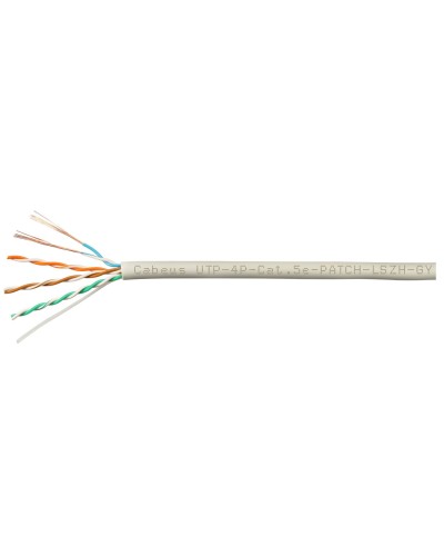 UTP-4P-Cat.5e-SOLID-GY-LIGHT-100 (9995c-5). Кабель «витая пара» (LAN) для структурированных систем связи. CABEUS в Камышине