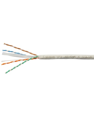 UTP-4P-Cat.6-SOLID-LSZH-WH (11871c-5). Кабель «витая пара» (LAN) для структурированных систем связи. CABEUS в Камышине