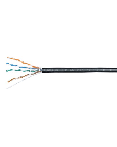 UTP-4P-Cat.5e-SOLID-OUT-LSZH-UV-100 (7172c-5). Кабель «витая пара» (LAN) для структурированных систем связи. CABEUS в Камышине