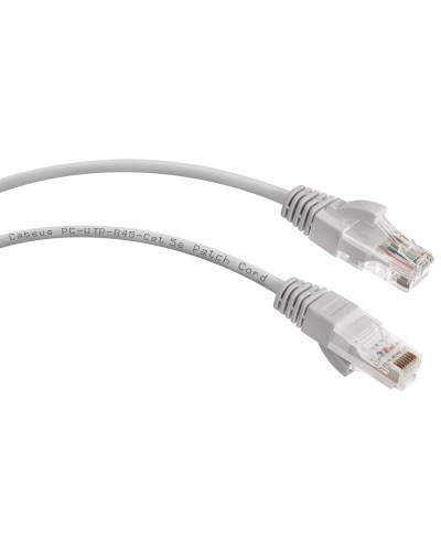 PC-UTP-RJ45-Cat.5e-10m (7699c), серый. Патч-корд медный. CABEUS в Камышине
