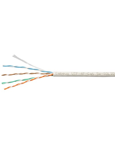 UTP-4P-Cat.5e-SOLID-LSZH-WH-100 (9782c-5). Кабель «витая пара» (LAN) для структурированных систем связи. CABEUS в Камышине