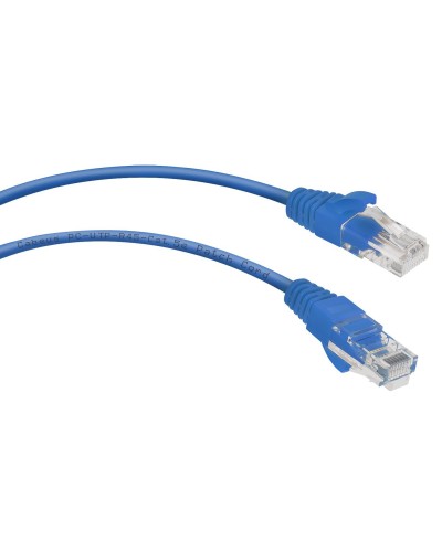 PC-UTP-RJ45-Cat.5e-0.15m-BL (8989c), синий. Патч-корд медный. CABEUS в Камышине