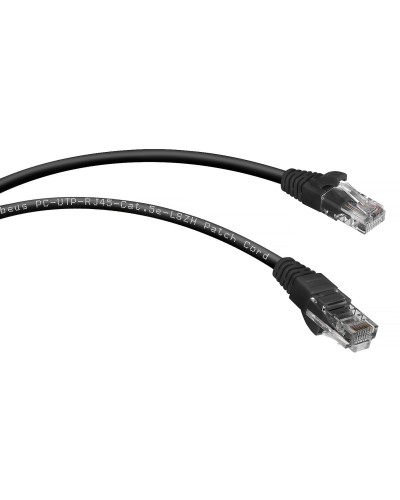PC-UTP-RJ45-Cat.5e-1.5m-BK-LSZH (9538c), чёрный. Патч-корд медный. CABEUS в Камышине