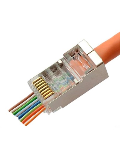 8P8C-SH-C6-FC (100 шт) (10797c). Разъем RJ-45. CABEUS в Камышине