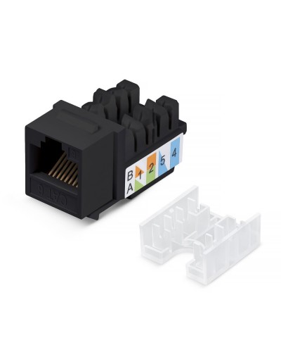 KJ-RJ45-Cat.6-90-SW-BK (10102c). Вставка Keystone Jack RJ-48. CABEUS в Камышине