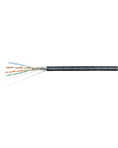 FTP-4P-Cat.5e-SOLID-OUT-PE-UV (11792c). Кабель «витая пара» (LAN) для структурированных систем связи. CABEUS в Камышине