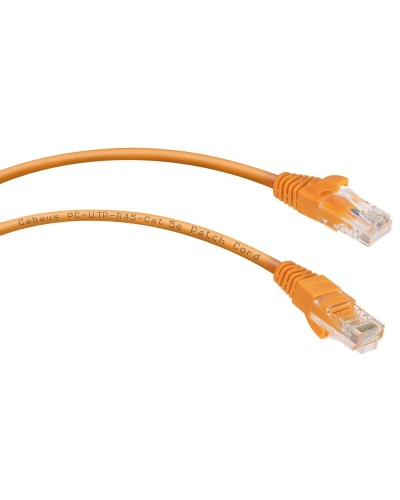 PC-UTP-RJ45-Cat.5e-0.5m-OR-LSZH (9520c), оранжевый. Патч-корд медный. CABEUS в Камышине