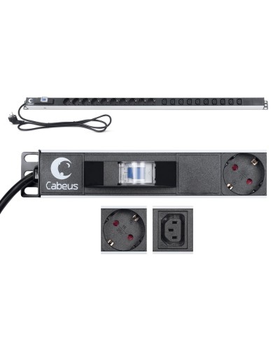 PDU-16-10S-10C13-B (9552c). Блок розеток. CABEUS в Камышине