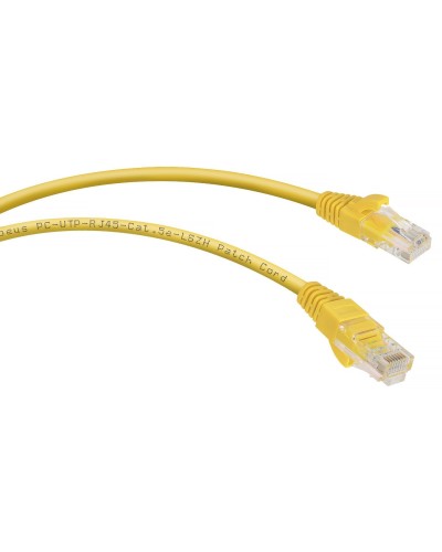 PC-UTP-RJ45-Cat.5e-5m-YL-LSZH (9501c), желтый. Патч-корд медный. CABEUS в Камышине