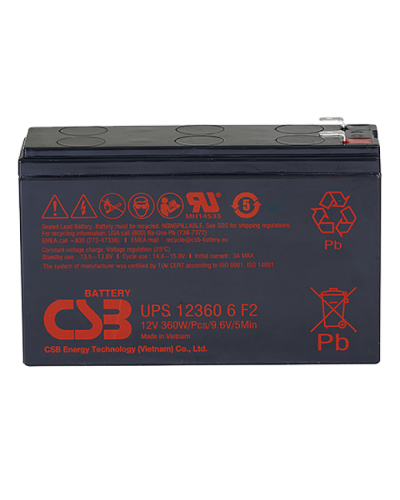 CSB UPS 123606. Аккумулятор герметичный свинцово-кислотный. CSB в Камышине