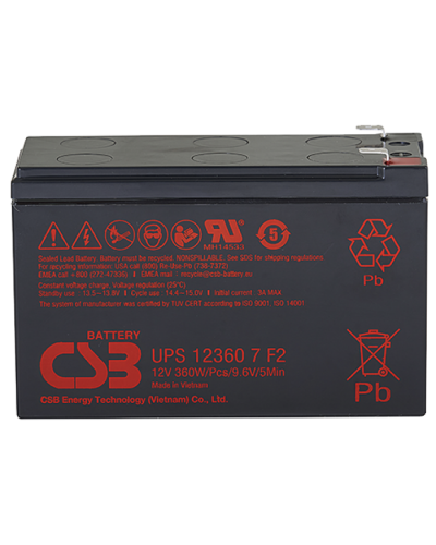 CSB UPS 123607. Аккумулятор герметичный свинцово-кислотный. CSB в Камышине