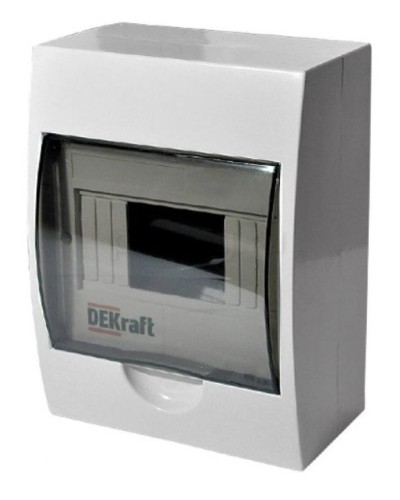 ЩРН-П-6 IP41 настенный (31009DEK). Щиток модульный с прозрачной дверцей. DEKraft в Камышине