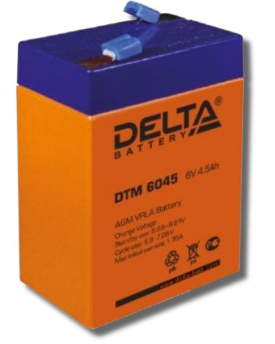 Delta DTM 6045. Аккумулятор герметичный свинцово-кислотный. Delta в Камышине