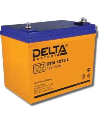 Delta DTM 1275 L. Аккумулятор герметичный свинцово-кислотный. Delta в Камышине
