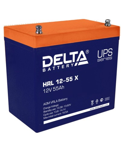 Delta HRL 12-55 X. Аккумулятор герметичный свинцово-кислотный. Delta в Камышине