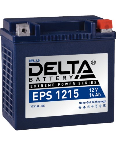 Delta EPS 1215. Аккумулятор герметичный свинцово-кислотный стартерный. Delta в Камышине