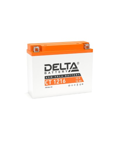 Delta CT 1216. Аккумулятор герметичный свинцово-кислотный стартерный. Delta в Камышине