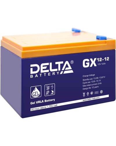 Delta GX 12-12. Аккумулятор герметичный свинцово-кислотный. Delta в Камышине