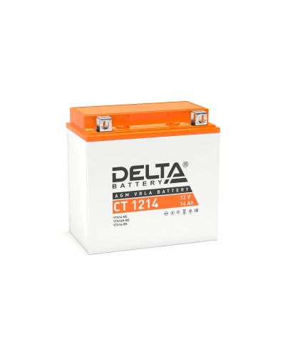Delta CT 1214. Аккумулятор герметичный свинцово-кислотный стартерный. Delta в Камышине