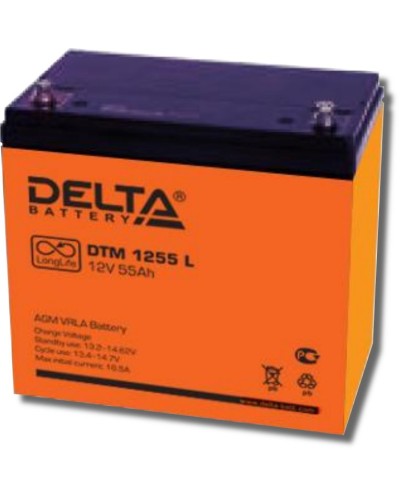 Delta DTM 1255 L. Аккумулятор герметичный свинцово-кислотный. Delta в Камышине