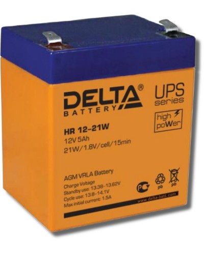 Delta HR 12-21 W. Аккумулятор герметичный свинцово-кислотный. Delta в Камышине