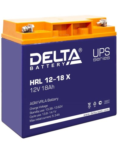 Delta HRL 12-18 X. Аккумулятор герметичный свинцово-кислотный. Delta в Камышине