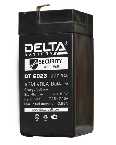 Delta DT 6023 (75мм). Аккумулятор герметичный свинцово-кислотный. Delta в Камышине