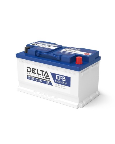 Delta START MASTER EFB 1285 (85 Ah). Аккумулятор автомобильный герметичный свинцово-кислотный. Delta в Камышине