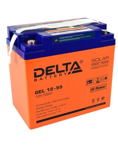Delta GEL 12-55. Аккумулятор герметичный свинцово-кислотный. Delta в Камышине