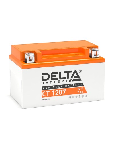 Delta CT 1207. Аккумулятор герметичный свинцово-кислотный стартерный. Delta в Камышине