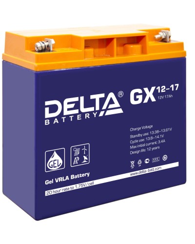 Delta GX 12-17. Аккумулятор герметичный свинцово-кислотный. Delta в Камышине