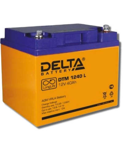 Delta DTM 1240 L. Аккумулятор герметичный свинцово-кислотный. Delta в Камышине