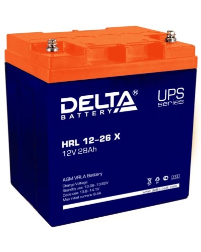 Delta HRL 12-26 X. Аккумулятор герметичный свинцово-кислотный. Delta в Камышине