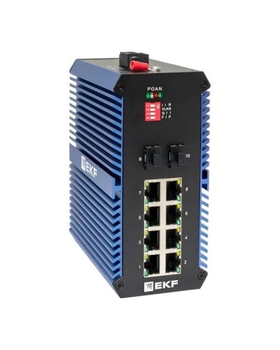TSX-U-2GX/SFP-8GTP. Промышленный неуправляемый коммутатор. EKF в Камышине