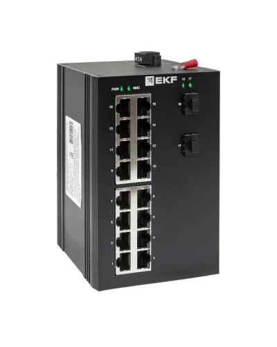 TSX-U-2GX/SFP-16GT. Промышленный неуправляемый коммутатор. EKF в Камышине