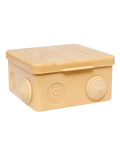 КМР-030-014 с крышкой (100х100х55) светлое дерево IP54 (plc-kmr-030-014-s). Коробка распределительная. EKF в Камышине