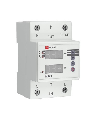 MRVA 40A PROxima (MRVA-40A). Реле напряжения и тока с дисплеем. EKF в Камышине