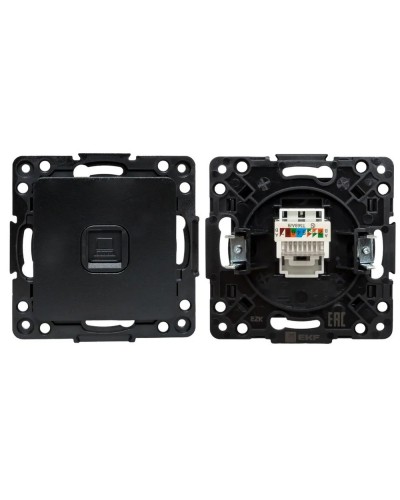 Стокгольм Механизм Розетки RJ-45 1-местной (EZK01-035-10). Механизм Розетки RJ-45 1-местной. EKF в Камышине