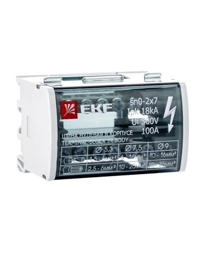 Шина нулевая в корпусе 2х7 (sn0-2х7). Шина нулевая в корпусе. EKF в Камышине