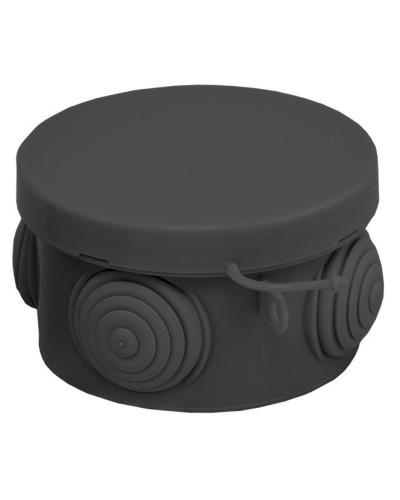 КМР-040-038 с крышкой (65х40) чёрная IP54 (plc-kmr-040-038-b). Коробка распределительная. EKF в Камышине