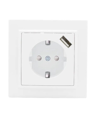 Минск Розетка 1-местная СП с/з 16А (ERR16-028-100-USB). Розетка 1-местная СП с/з 16А. EKF в Камышине